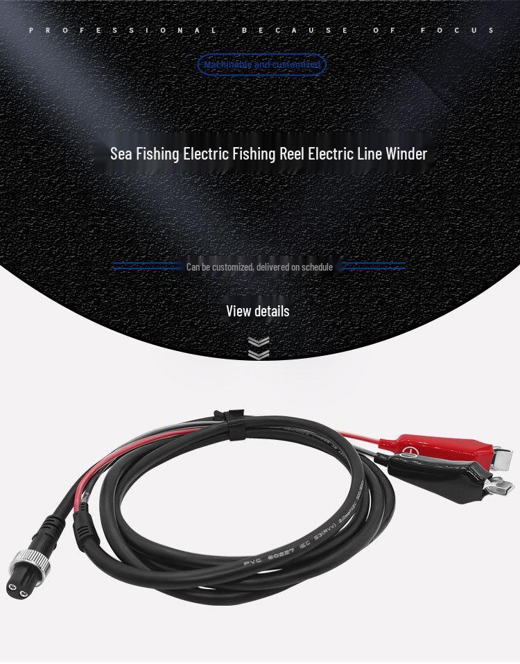 Kabel zasilający Shimano Przewód do elektrycznego kołowrotka wędkarskiego dla Daiwa 500/800MJ Elektryczny kołowrotek do jiggingu