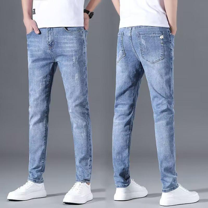 Джинсы JYL мужские с принтом по всей поверхности Уличный стиль Свободные Широкие Джинсовые 28