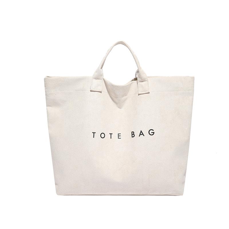 Large Capacity Bag Women's New Casual Simple Portable Tote Bag Going Out To Class Bag