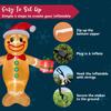 Joyfy 12 FT Christmas Inflatables Gingerbread Man Outdoor Decorations Blow Ups Yard with Built-in LEDs for Holiday Party Decor