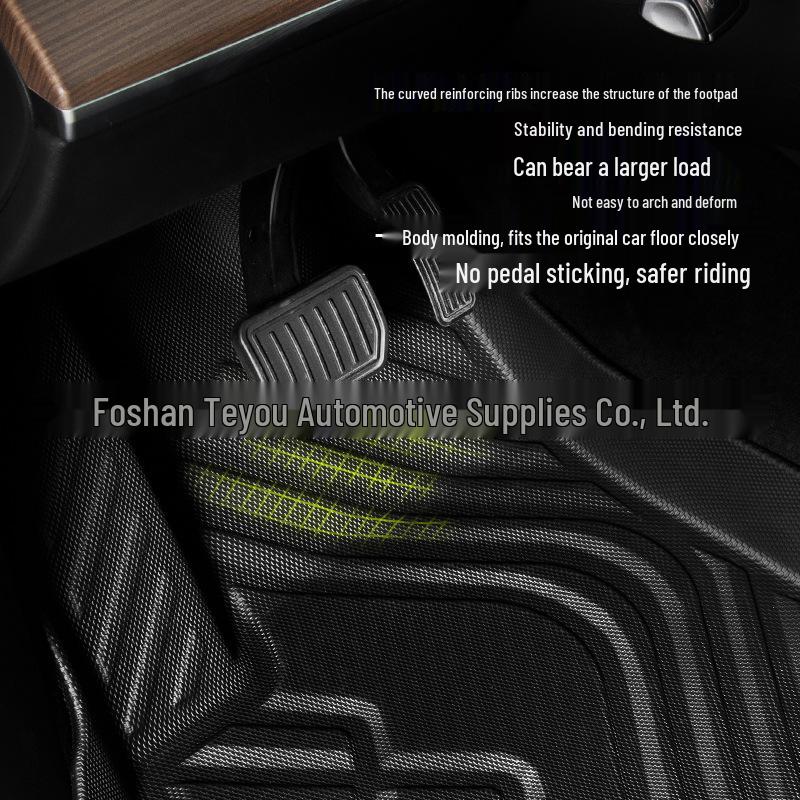 Tesla Model 3/Y TPE Full Surround Floor Mats - Car Foot Pads and Modification Accessories