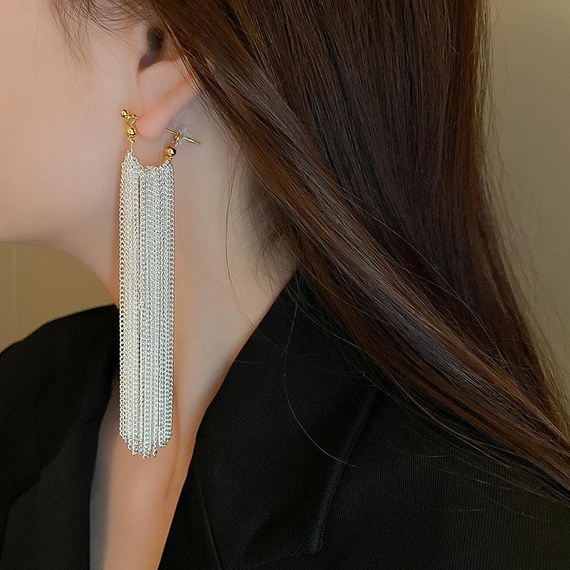 Waterfall Tassel Earrings Lightweight Dangle Design with Multiple Layered Strands for Women and Girls Suitable for Daily Wear and Special Occasions