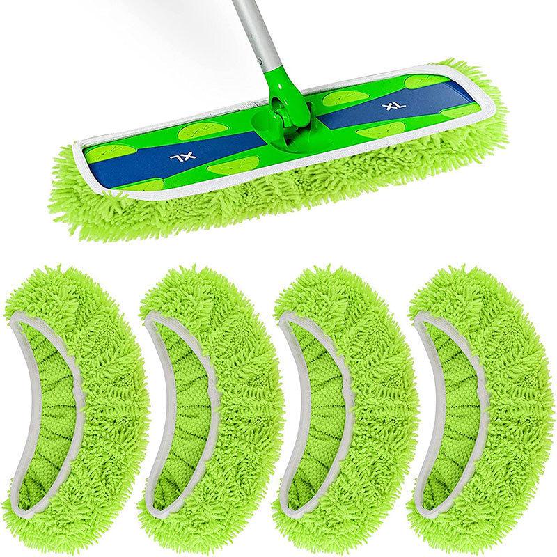 Swiffer Mop Replacement Head - Coral Fleece, Dry & Wet, Universal Flat Mop Cover.