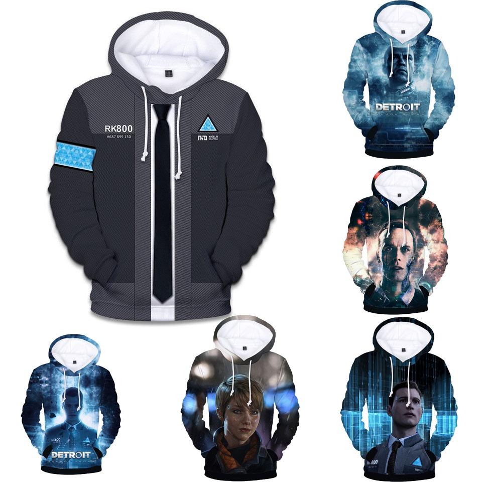 Ultimativer Komfort Detroit Become Human Connor Rk800 Hoodie Für Den Alltag