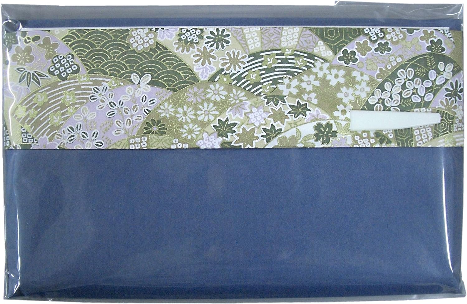 

Мужской каиси Юдзэн Чиёгами Окадаэн (Японский бумажный мешочек) с японским ножом для сладостей, однотонный, 1 рулон х 30 листов (синий)