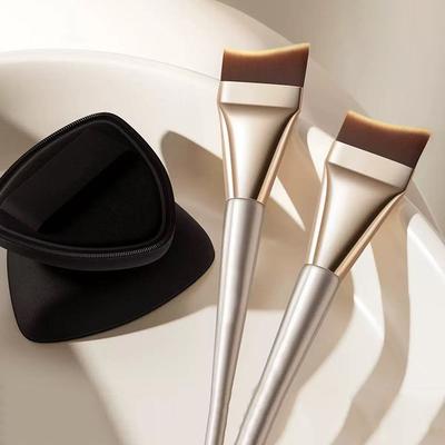 Úhlový štětec na make-up, kosmetický štětec, sada paletek na make-up, nástroj na míchání podkladového krému, nástroje na líčení nehtů, kosmetické sady na líčení