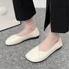 Modische flache Schlupfschuhe für Damen, neue Freizeitschuhe mit quadratischer Spitze für Damen, flache Schuhe, modische Wanderschuhe für Damen, Zapatos De Mujer