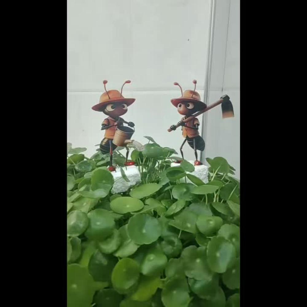 2D Flat Printed Ant Garden Stakes, 2/3Pcs Cute Acrylic Outdoor Decor for Garden Lawn Planter Yard Fence Festival Gifts