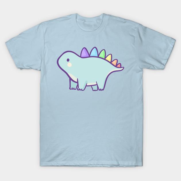 Men Black Print T-shirt Rainbow Dino No-Cut Transfer Paper Print Cotton Tshirt 4XL