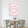 Canvas Print, Shabby Chic Rose Garland