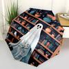 1pc Ghost Figure Fully Automatic Folding Portable Umbrella, 8 Iron Frames, Three-Fold Design, Suitable for All Seasons, Suitable for Outdoor Use.S068