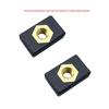 6mm Coppers Sliding Nut Slide Track Rail Base Fishing Rod Poles Holder Mounting Base Boats Rail Hardware Easy to Install