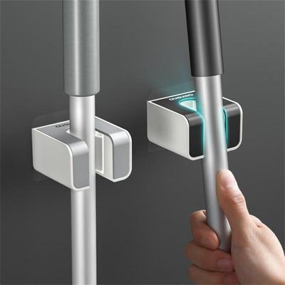 Broom Racks Waterproof Durable Sturdy Kitchen Tool Mop Holder No Punching Cleaning Tools Organizer Bathroom Accessories Mop Clip