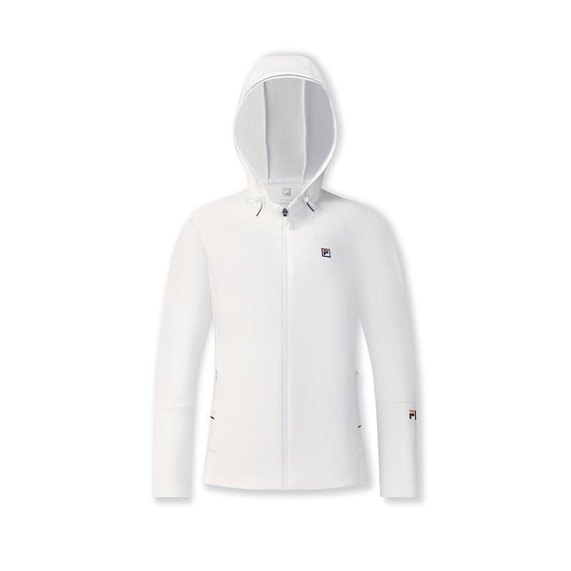 Fila Versatile Daily Zip-Up Hoodie Women Tops Bright-White A51W513501FWT