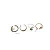 French Retro Pearl & Stone Drip Oil Metal Ring: Chic, Versatile, Elegant Women's Finger Accessory