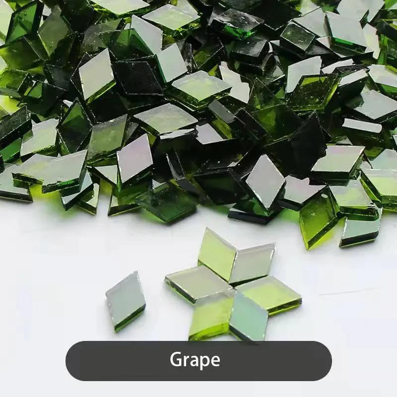50g Klare Glasmosaiksteine Mehrfarbiges Mosaikstück DIY Mosaikherstellung Steine für Handwerk Hobby Kunst Heim Wanddekoration arte