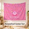 Custom Name Text Tapestry,Kirby Boho Wall Hanging, Decorative Backdrop Tapestry For Room