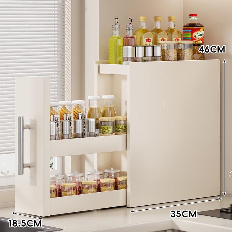 Scaffale Organizer Multifunzione per Spezie e Oli da Banco da Cucina