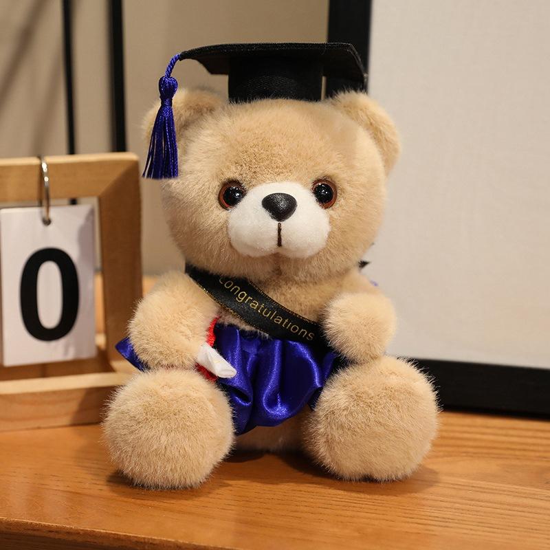 Dress Dr. Bear Doll Plush Toy Dr. Hat Bear Hug Bear Doll Ragdoll Graduation Gift