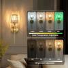 Rechargeable RGB Remote Control Crystal Wall Lamp for Bedroom & Living Room