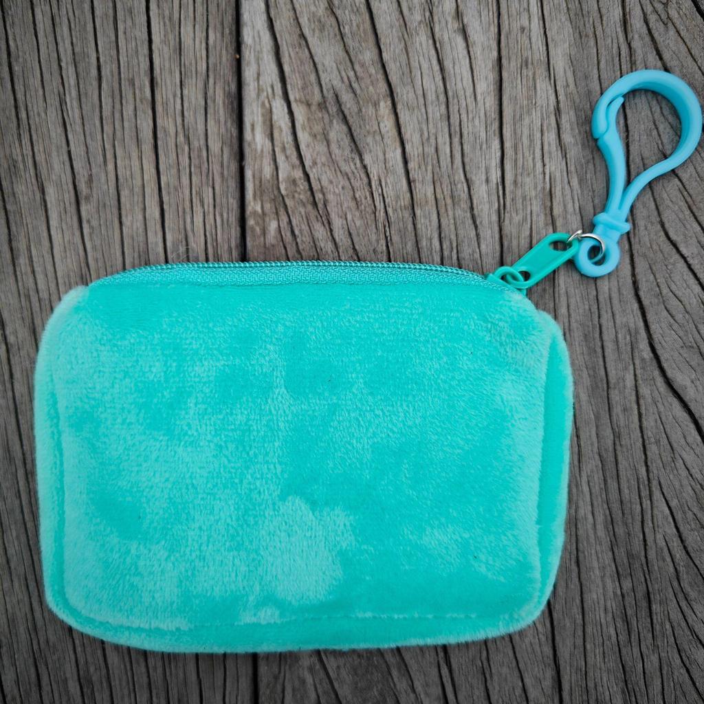 Solid Color Plush Coin Purse & Earphone Case - Cute, Simple Storage Pouch