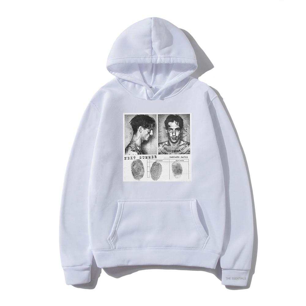 Damiano David Lustiger Little Fears Hoodie Il Ballo Della Vita Tattoo Herren/Damen Hoodies Harajuku Ästhetik Winterkleidung Sweatshirt