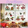 Christmas Static Cling Sticker Snowman Christmas Tree Decor Set For Holiday Window Decoration