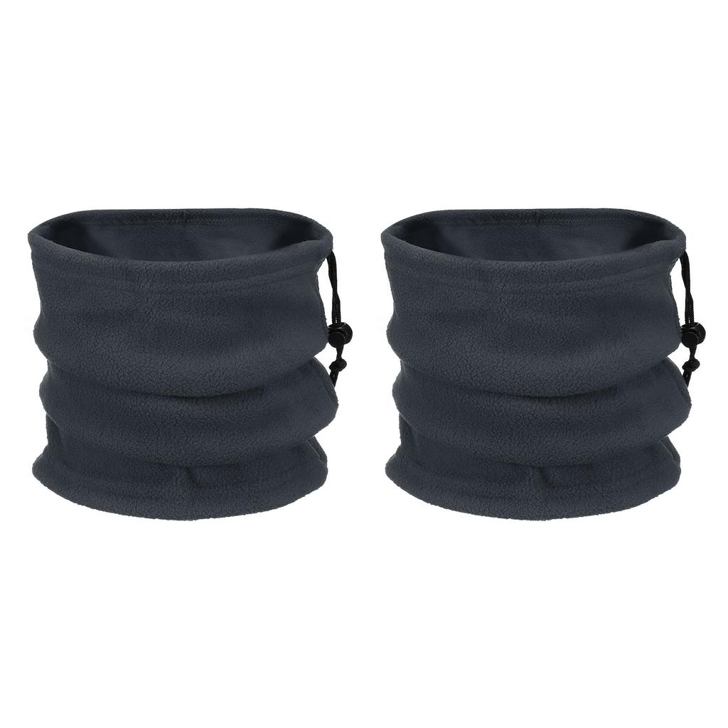 2Pcs Polar Fleece Neck Tube Ear Warmer Fishing Skating Running Sport Scarf Face Mask SingleDouble Layer Camping Hiking