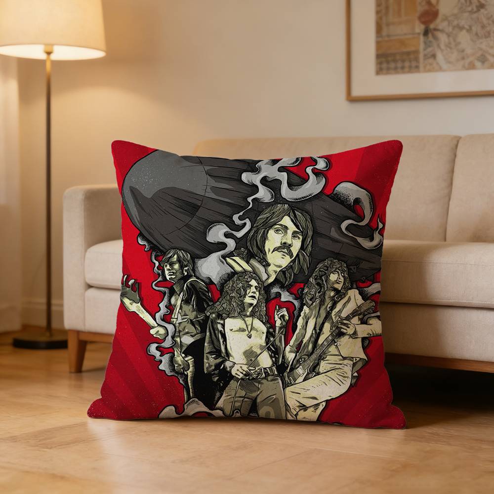 

LLed ZZeppelinES Pillow Case Pattern Printed Pillowcase For Living Room Sofa Cushion Cover 30x30cm