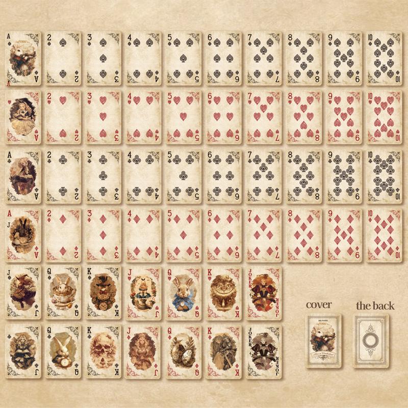 

55 шт./коробка Ретро Магическая карточная бумага Креативная покерная бумага Темный стиль Замок Девушка Тыква Плотная карта Покерный фестиваль для игры Подарок