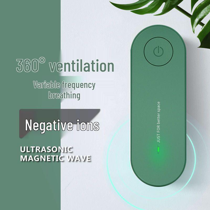 Mini Air Purifier for Home & Bedroom - Deodorizes, Removes Odors, Smoke, Dust, Pet Dander, and Formaldehyde with Negative Ions