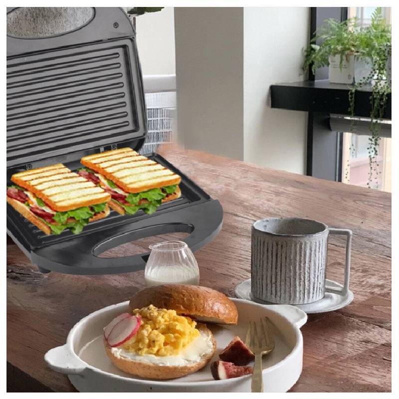 Multifunction Breakfast Sandwich Maker With Mechanical Control For Family Kitchen