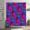 Colorful Swirl Shower Curtain Bold Bath Decoration for Modern Home Decorations with Hooks Included