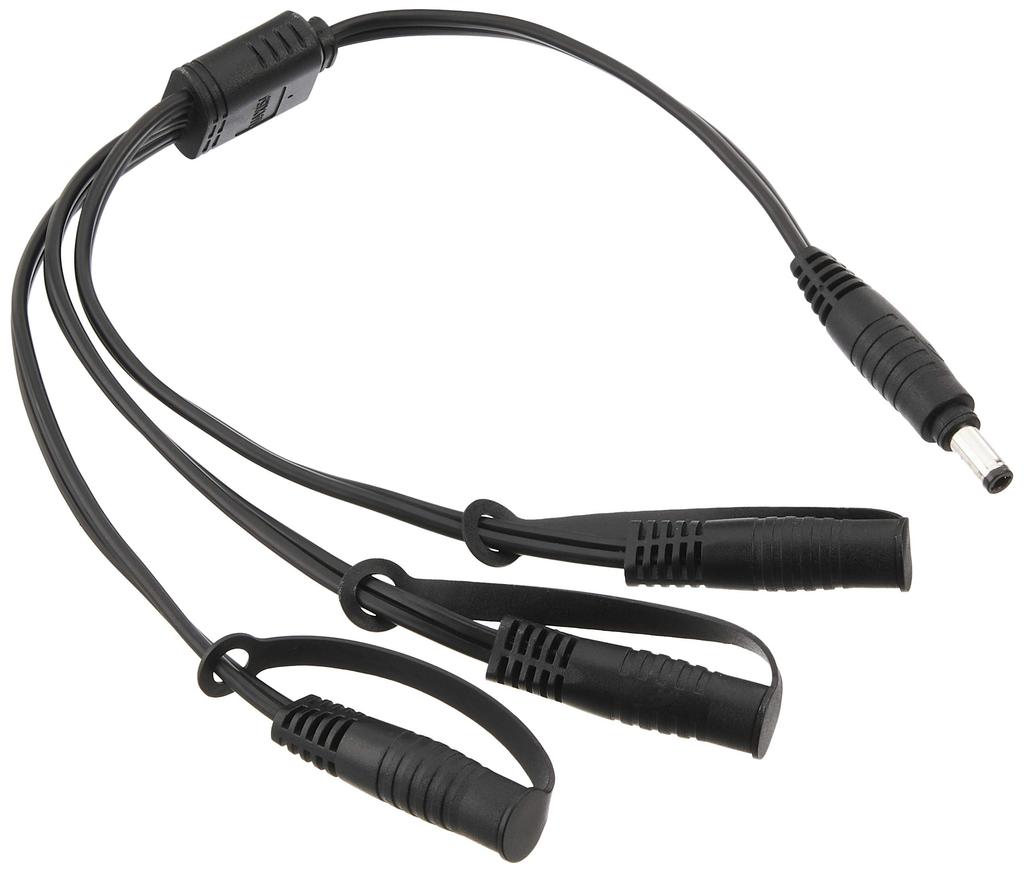 Komine EK-114 Motorcycle Triple Branch Cable Free Black 08-114