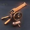 Mini Alloy Cannon Figurine Realistic Miniature Artillery Launcher Model Statue Sculpture Collection Toy Home Office Desktop Decoration Ornament