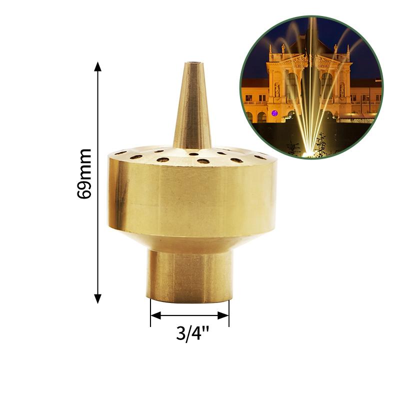 Pool Decorative Fountain Nozzle Water Fountain Stainless Steel Brass Sprinkler Fountain Nozzle Outdoor Decorative Water Fountain