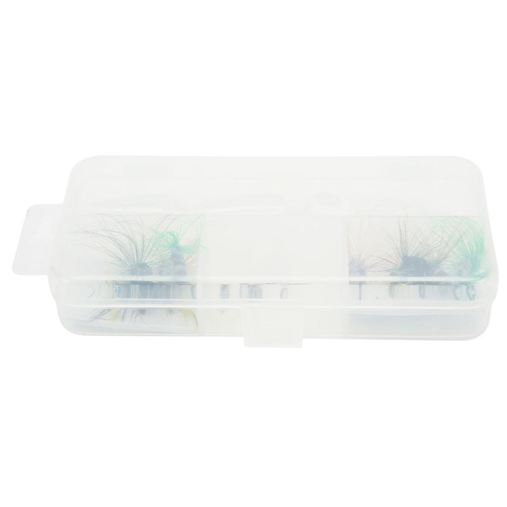 Fly Fishing Flies Kit Fly Fishing Bait Kit with Thrower Hook Swivel Plastic Beads Storage Box