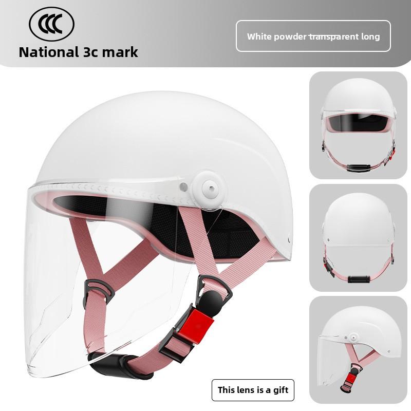 Electric Car Helmet Men and Women Cute Half Helmet
