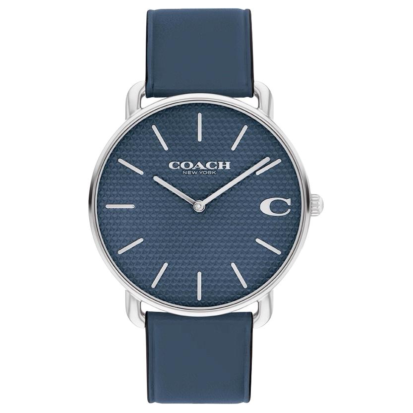 Coach Elliot Series Watch Quartz Movement Leather Strap 41mm Blue Dial Men watches 14602722 Blue Dial