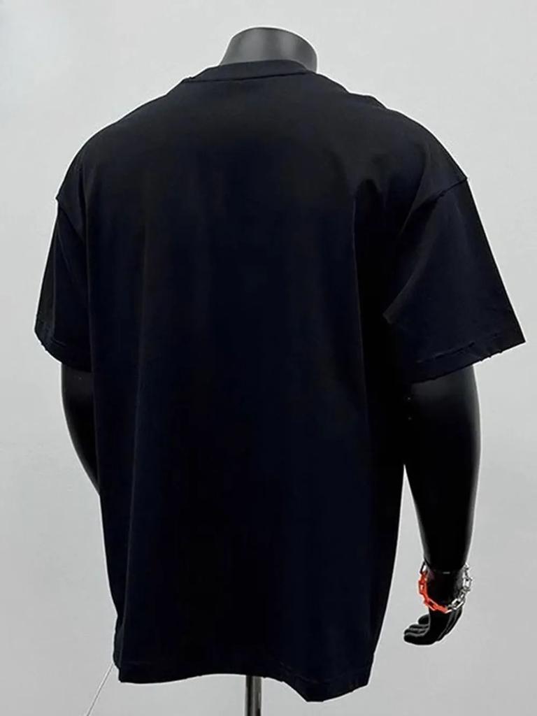 Casual Cotton Men Women T-shirt Oversized Y2k Heavyweight High Quality Short Sleeves Streetwear Harajuku Male Female Clothing