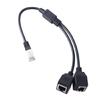Multiple Device RJ45 LAN Networking Splitter 1 Male To 2 Female Y Adapter Cable Ethernet Extension Cable
