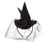 Karnevalsparty, Halloween-Ball-Zubehör, Hexenhut-Stirnbänder, Retro, High-End-Stirnbänder, Mesh-Feder-Stile