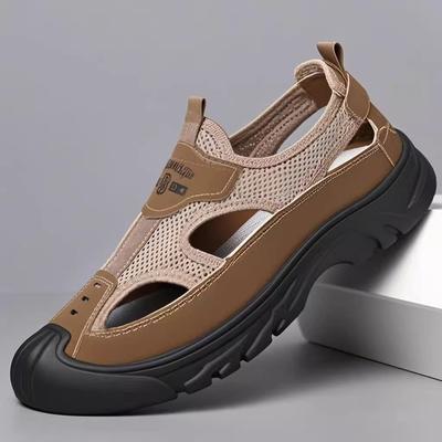 Men's Summer Breathable Hollow Mesh Hole Shoes Casual Sandals Sports Casual Men's Shoes Beach Shoes