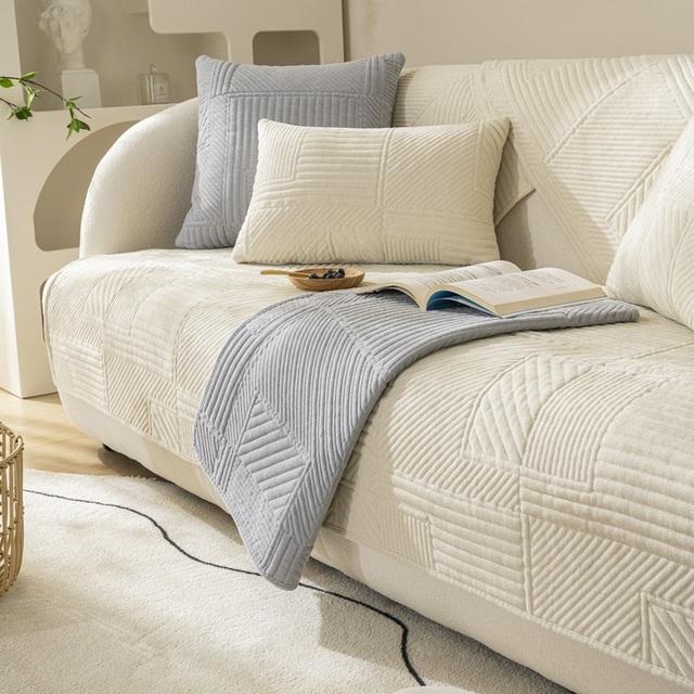 

Чехол для дивана в скандинавском стиле, утолщенный нескользящий коврик для подушки для гостиной, универсальные чехлы для дивана, полотенце на спинку, секционный коврик для дивана 90x70cm 1pc