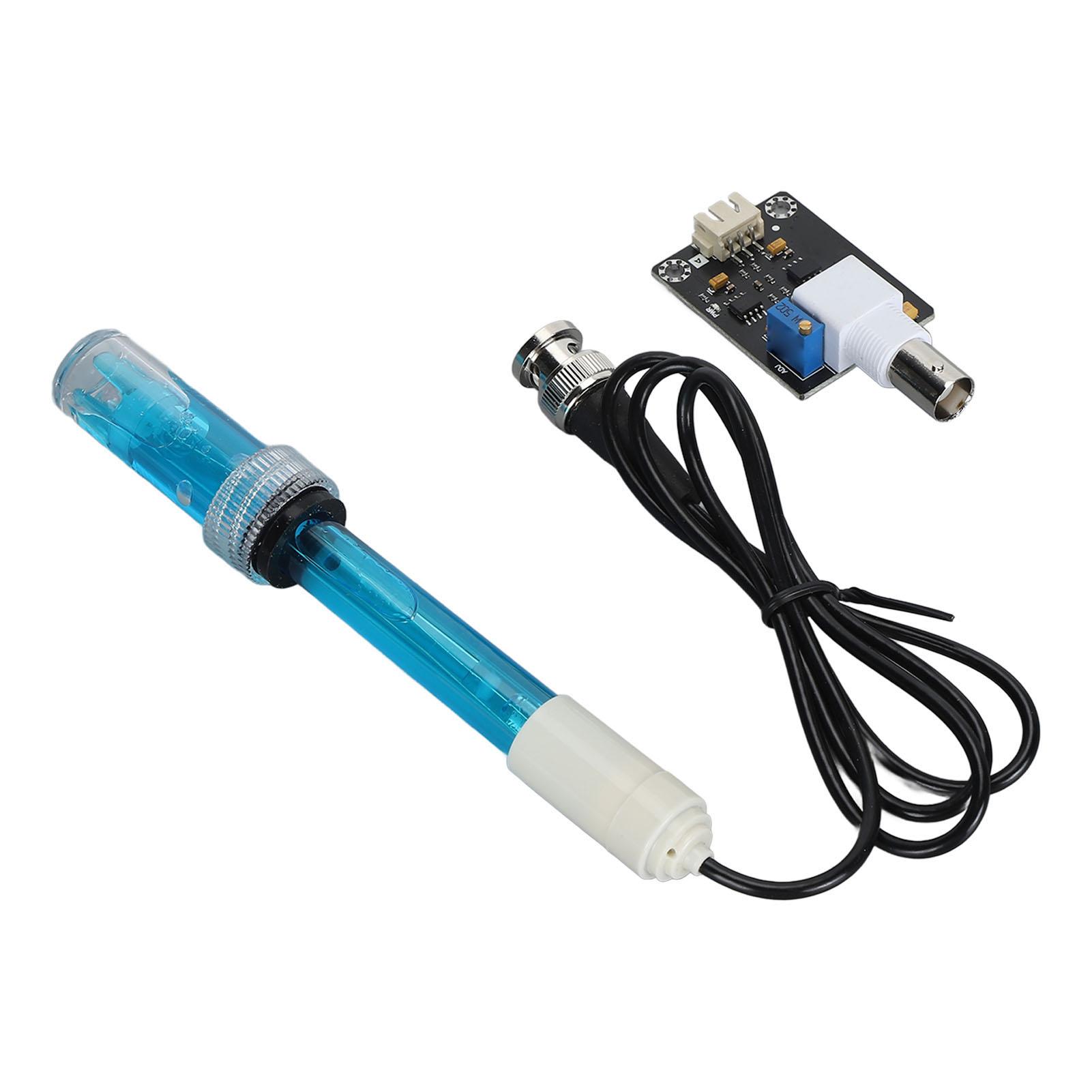 

Модуль датчика pH Точність 0,1 pH Значення 0-14 Інтерфейс BNC XH2.54 Комплект pH-електрода з живленням