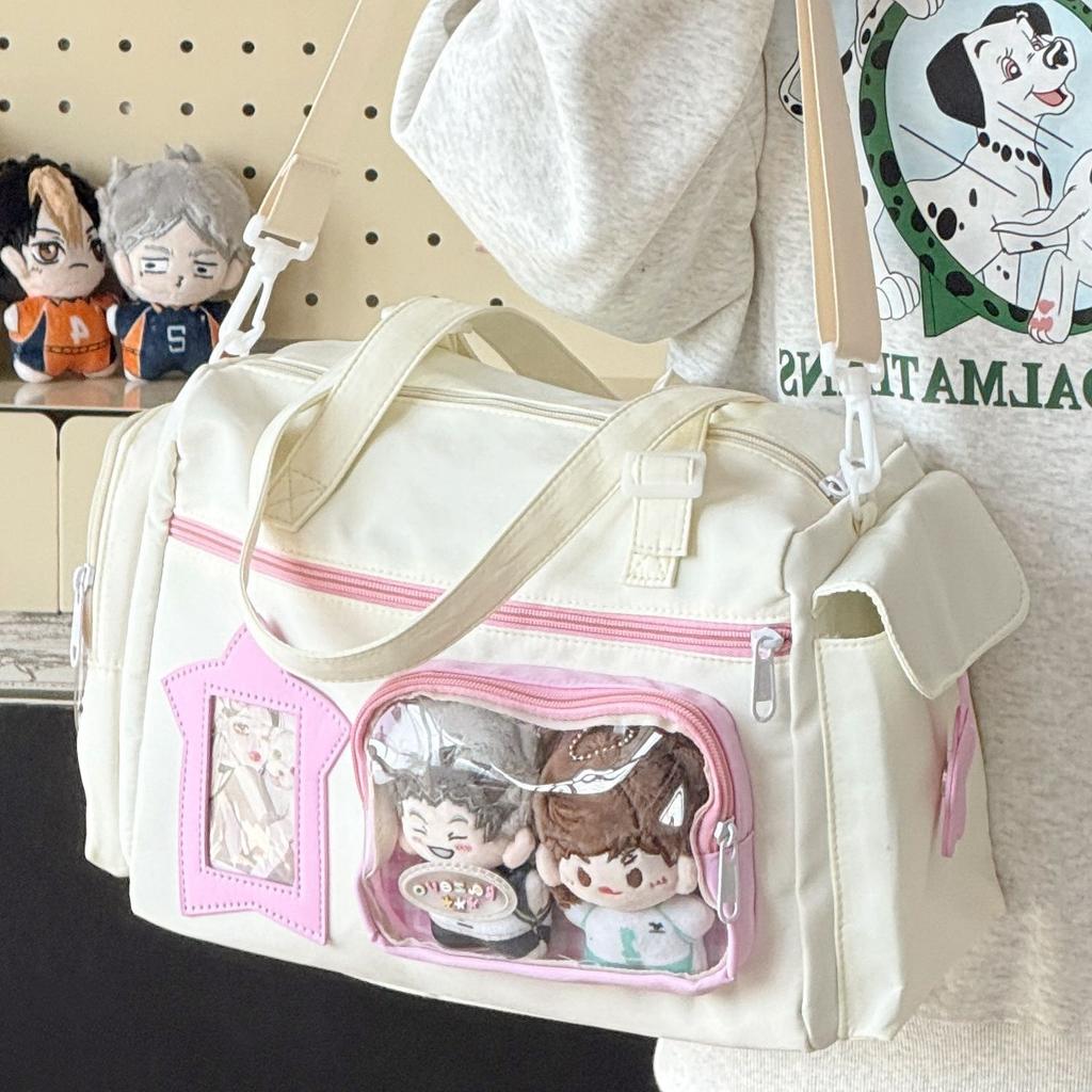 New Japanese Ins Crossbody Bag Large Capacity Versatile Travel Bag for Girls Kawaii Ulzzang Ita Bag Cute Hand-held Shoulder Bag
