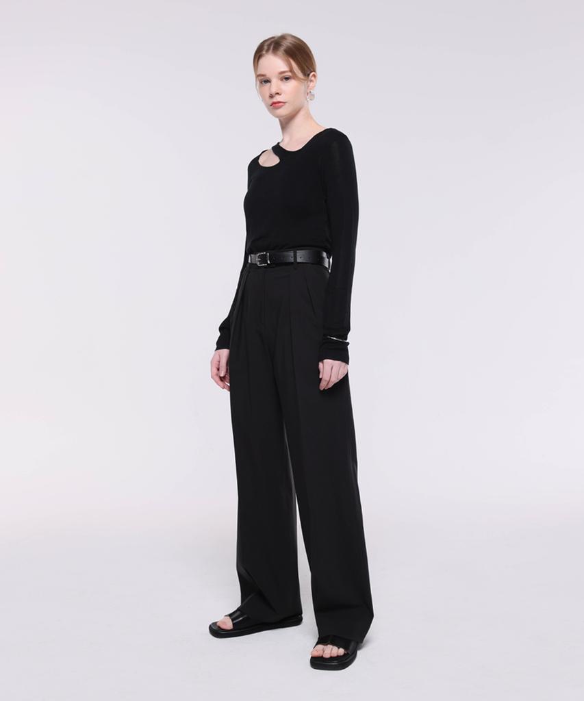 Kankeu Hidden Band Slacks - Black