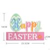 Easter Table Decorations Colorful Standing Wooden Letter Sign for Holiday