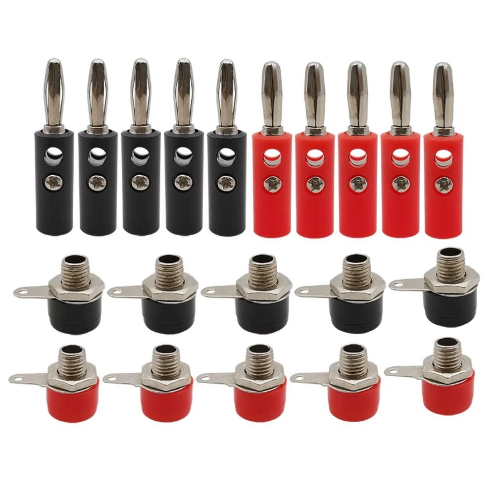 Terminal Connector 4mm Banana Plug Male and Female 4mm Banana Socket  for Panel Mount