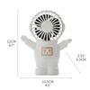 Mini Astronaut Handheld Fan Portable USB Rechargeable Fans for Home Office Bedroom Summer Outdoor Cooler